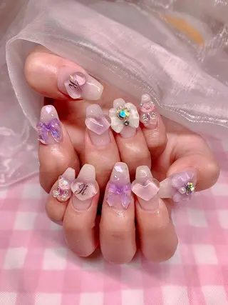 ネイル 3Dアートネイル💗 都築レナのネイルデザイン
