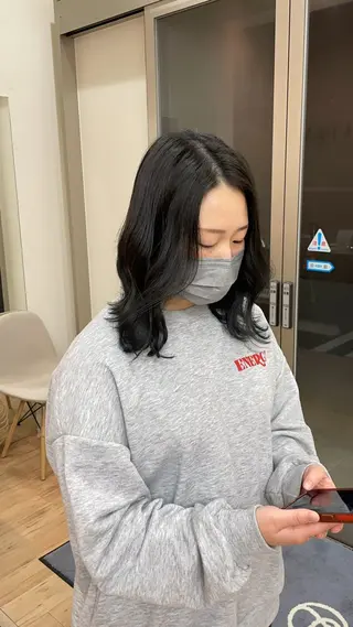 ミディアム カラー 橋本翔 /レイヤーカットのヘアスタイル