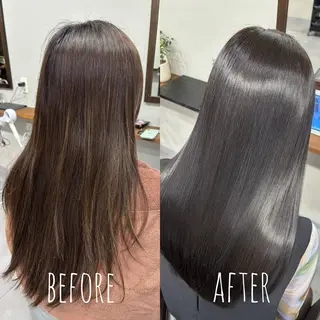 ロング 縮毛矯正、髪質改善／ 松田 龍之介のヘアスタイル