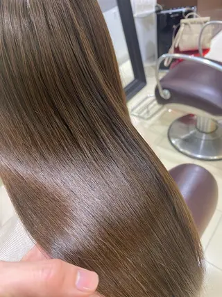 ロング カラー ハラユウタ 千歳船橋駅のヘアスタイル