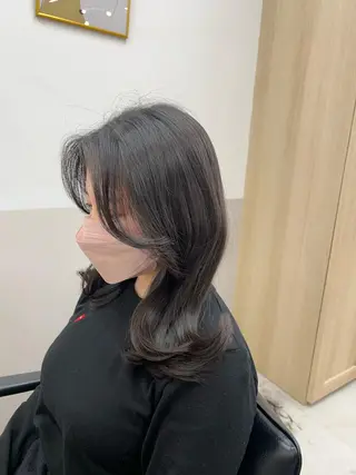 ミディアム 大人韓国ヘア🎀 しょうこLuanaのヘアスタイル