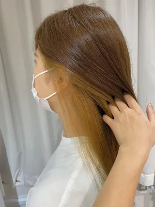 ロング カラー ヘアアレンジ IVY villa Suzu.のヘアスタイル