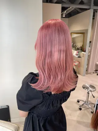 ロング カラー ムラ修正.ブリーチ エクステ🤍アミルのヘアスタイル