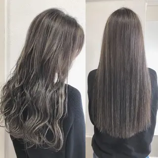 ロング カラー ヘアアレンジ GiseL天神カラー 髪質改善/ブリーチのヘアスタイル
