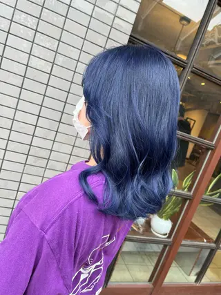 ミディアム 🎀𝑴𝑰𝑯𝑶 長岡/ケアカラー🎀のヘアスタイル