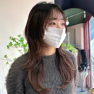 セミロング cope'u 本店所属・【梅田】ハッシュ /デザインカラーのヘアスタイル