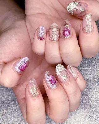 ネイル 3dパーツ/流行り 👧shushu❤️のネイルデザイン