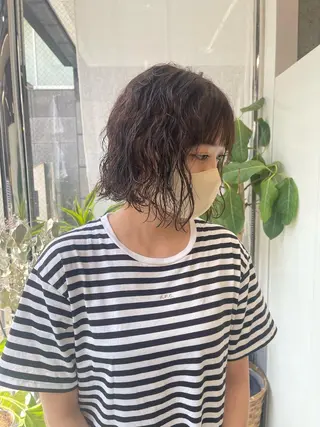 ショート パーマ ヘアアレンジ 早瀬裕之 パーマのヘアスタイル