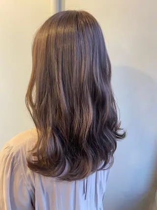 セミロング カラー 髪質改善💓艶髪💓 暖色💗加藤あゆみのヘアスタイル