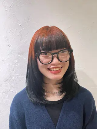 セミロング 美容室stadium 横田ジュンコのヘアスタイル