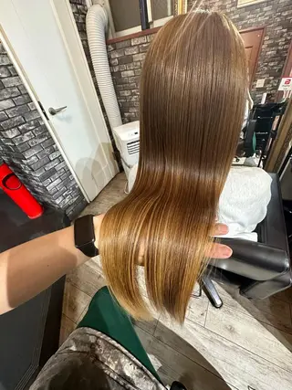 ロング パーマ 東心斎橋☆豆柴 🐾倶楽部のヘアスタイル