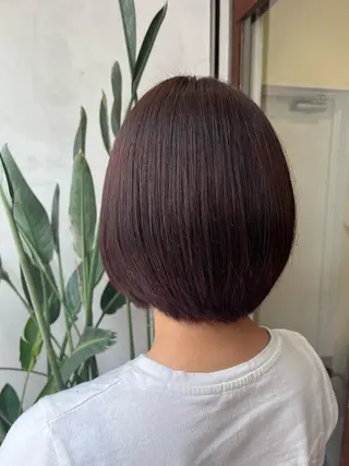 ショート カラー 透明感/低ダメージ インナー🩵角田紗雪のヘアスタイル