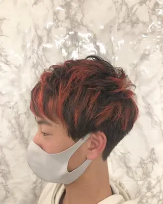 ショート カラー メンズ 🟦西荻窪メンズ特化 美容師🟦Yu-Jiのヘアスタイル