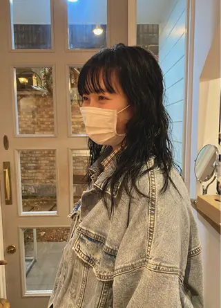 セミロング パーマ ショート& パーマ　坂本のヘアスタイル