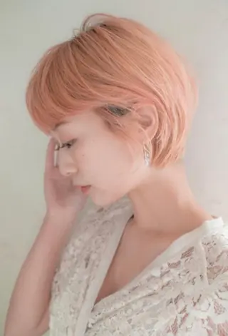 ショート カラー ヘアアレンジ ちひろ /似合わせカラーのヘアスタイル