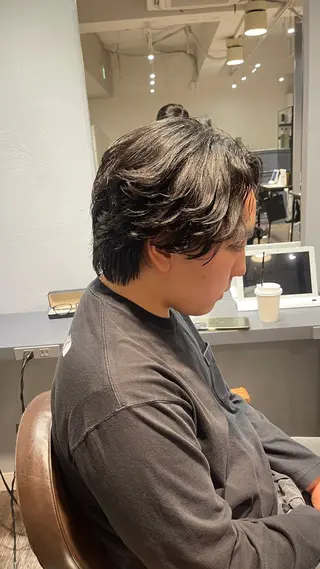 パーマ メンズ 大人男子の メンズパーマのヘアスタイル