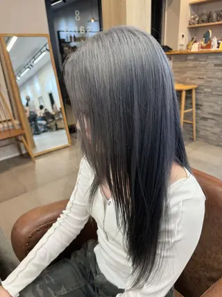 ロング 縮毛矯正/髪質改善 インナーカラーせいぎのヘアスタイル