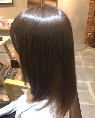 セミロング カラー hair care ACRO店長　谷のヘアスタイル