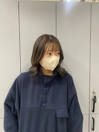 ミディアム hana _のヘアスタイル