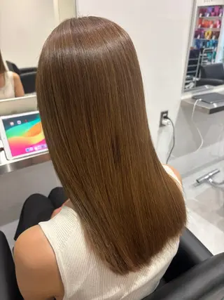 ロング カラー 🎀透明感× 赤み消し🎀正源のヘアスタイル