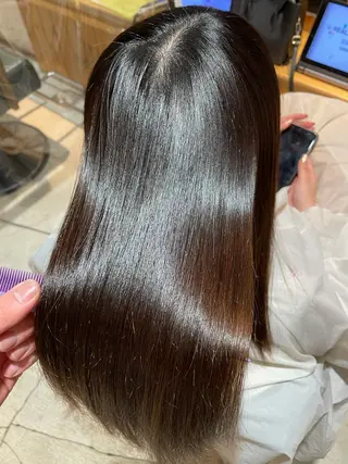 ミディアム 🌈新宿縮毛矯正 No.1 SORAのヘアスタイル