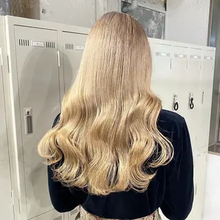 ロング カラー エフェクトブリーチ 🌟前澤啓太朗のヘアスタイル