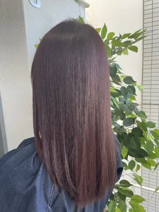 セミロング 透明感カラー×髪質改 善✨️町田築✨️のヘアスタイル