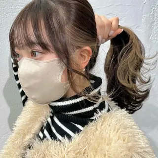 セミロング カラー インナーカラー/レイ ヤーカット♡/マキシのヘアスタイル