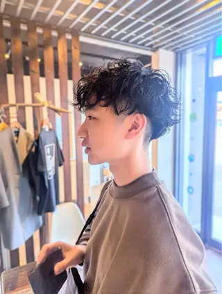 メンズ メンズパーマ/ タイチのヘアスタイル