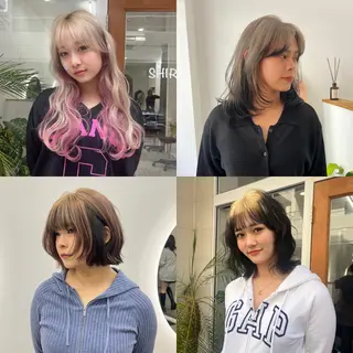 ロング カラー ベージュ⟡˖レイヤー ˖ ࣪⊹あずきのヘアスタイル