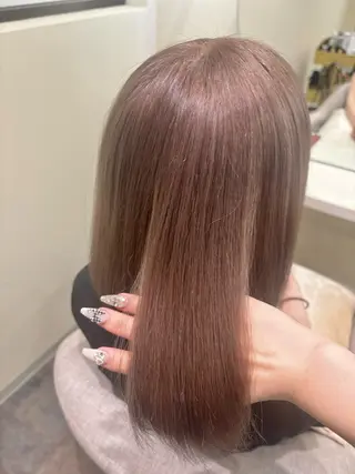 ミディアム カラー 猪妻 采蘭のヘアスタイル