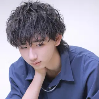 ショート パーマ メンズ メンズ特化美容師 メンズパーマ/蓮のヘアスタイル