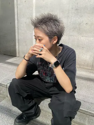 カラー メンズ 飯ヶ谷 成海のヘアスタイル