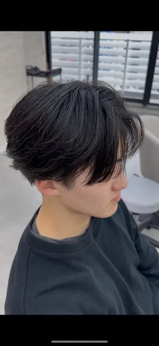 ミディアム メンズ 【メンズ特化】池袋 韓国スタイル飯塚のヘアスタイル
