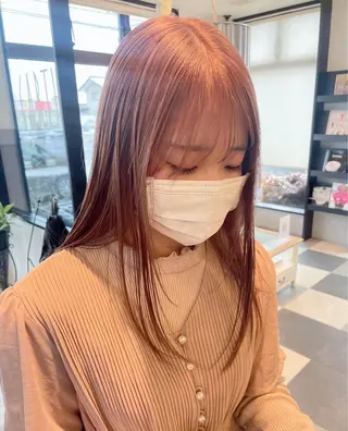 セミロング カラー 池田 なな美のヘアスタイル