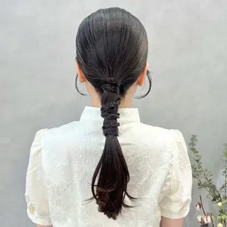 ロング ヘアアレンジ 伊藤 玲衣のヘアスタイル