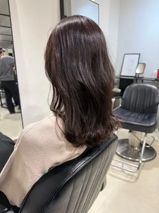 セミロング カラー 【銀座】艶髪/上品な カラー特化/涼/駅近のヘアスタイル