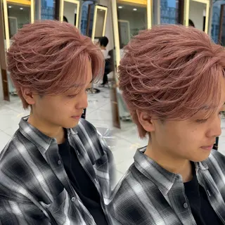 カラー メンズ 菅野 心悠/メンズヘアのヘアスタイル