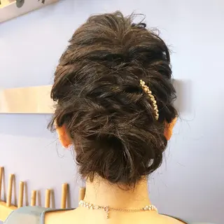 ミディアム ヘアアレンジ 小宮 真理奈のヘアスタイル