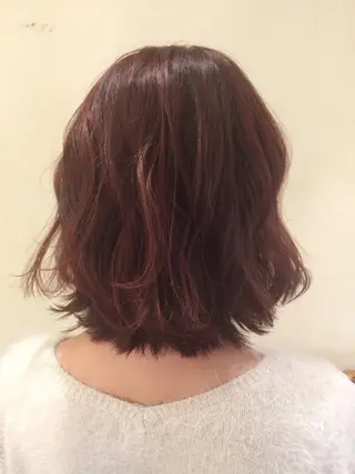 ミディアム カラー パーマ ヘアアレンジ 可愛いを作る神 ナオヒロのヘアスタイル