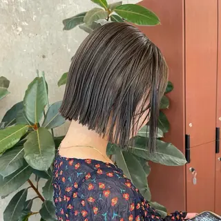 カラー RIN🎀レイヤー/ ボブ/オリーブカラーのヘアスタイル