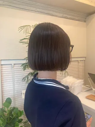 ショート ブリーチ&似合せボブ 田中寛十のヘアスタイル