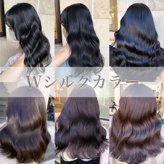 ロング カラー ブリーチなし✨艶髪 カラー𓃲YAGIのヘアスタイル