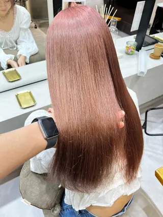 ロング カラー 立川✨ブリーチ/ ケアブリーチ✨のヘアスタイル