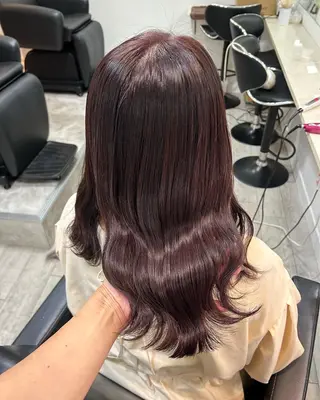 セミロング カラー ヘアアレンジ 代表🎀 ふわモテ愛 され髪🩷yumiのヘアスタイル