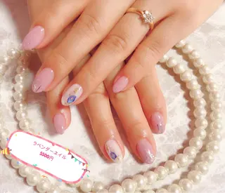 ネイル ラベンダー💖日暮里 ルル💖ネイルのネイルデザイン