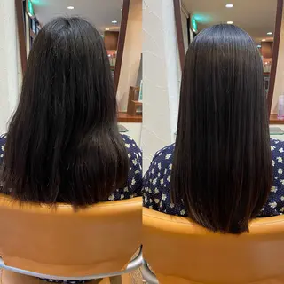ロング サプリームヘア 飯田みち瑠のヘアスタイル