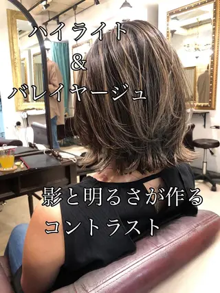 ミディアム カラー 松永 雄樹のヘアスタイル