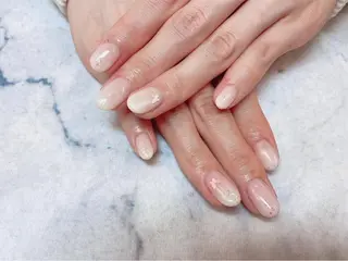 ネイル ネイルリボン 受付スタッフのネイルデザイン