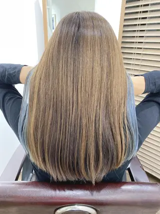 ロング カラー ハイライト⭐️上野 高広のヘアスタイル
